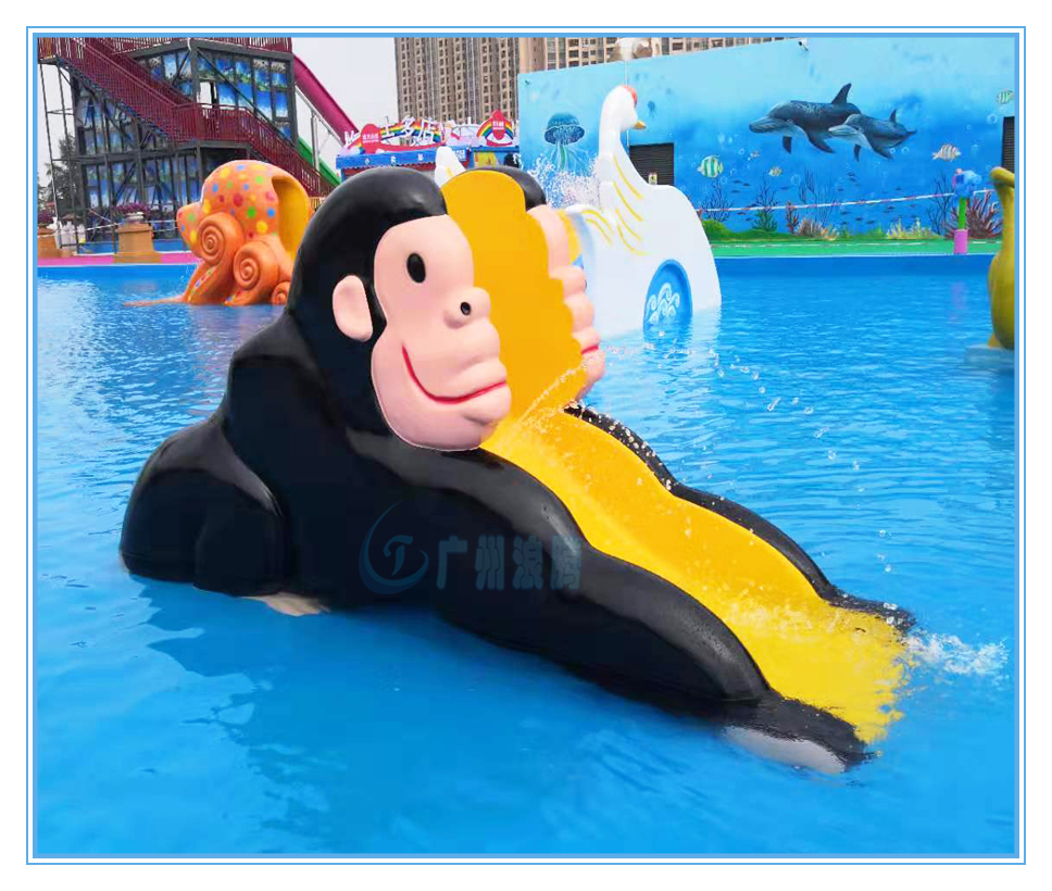 水上樂園設(shè)備，戲水小品，猴子滑梯